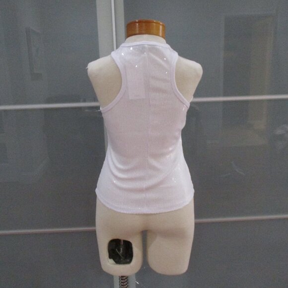 Mango Racerback Sequin Embellished Tank Top - Picture 3 of 7